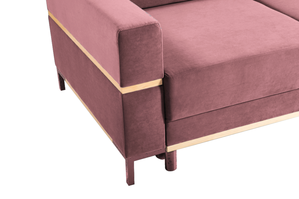 BOHUS Sofa 3 koralowy - zdjęcie 1