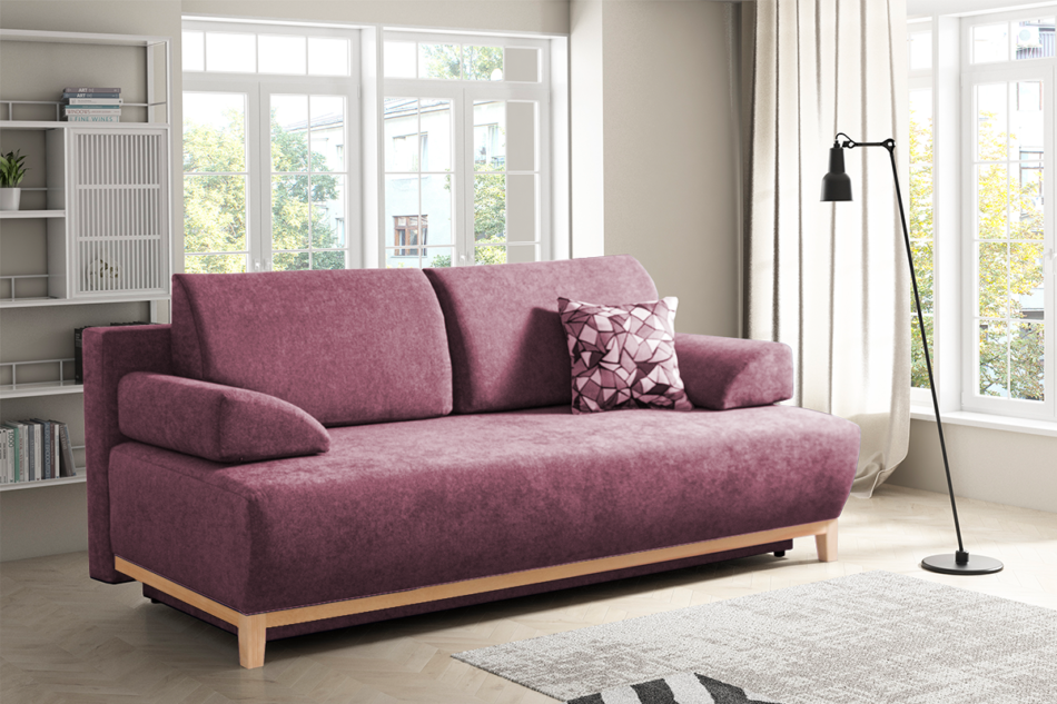 VERTIS Sofa 3 różowy - zdjęcie 2