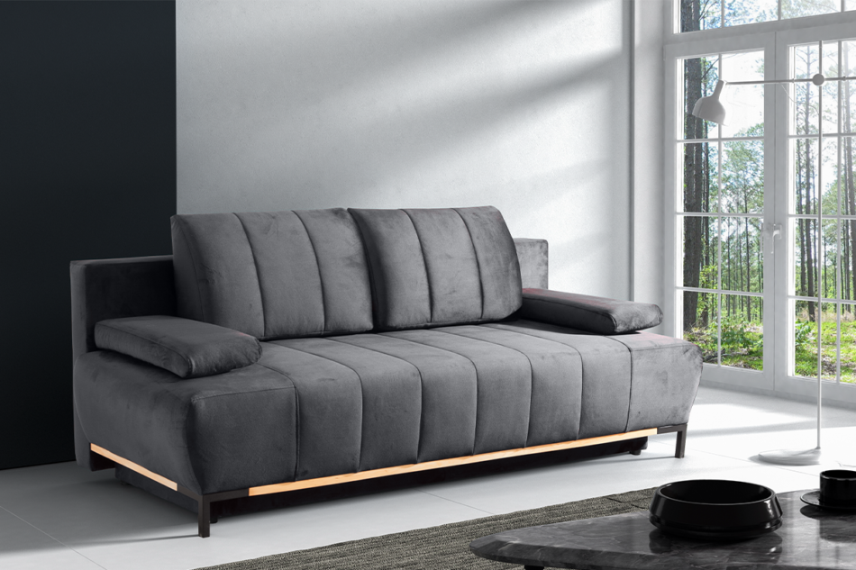GRANDO Sofa 3 grafitowy - zdjęcie 2