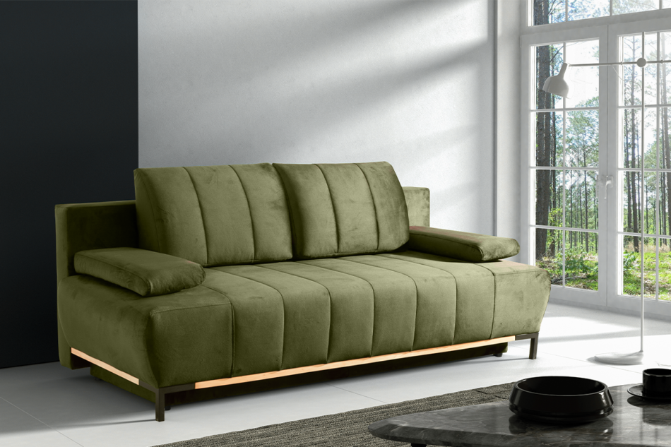 GRANDO Sofa 3 oliwkowy - zdjęcie 2