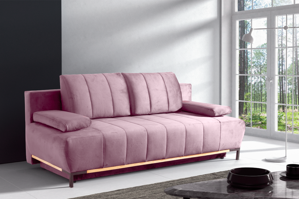 GRANDO Sofa 3 różowy - zdjęcie 2