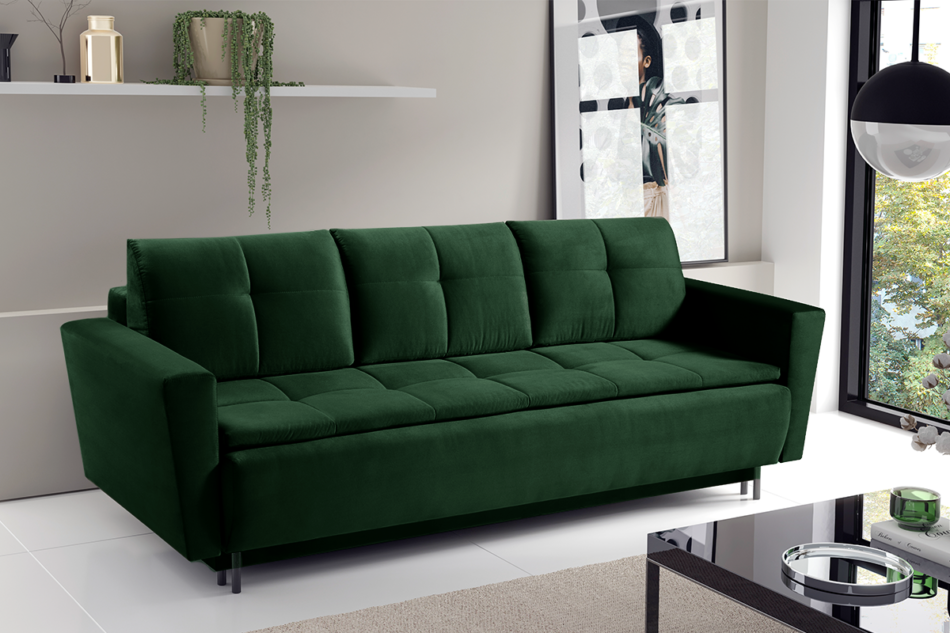 SCOLY Sofa 3 ciemny zielony - zdjęcie 6