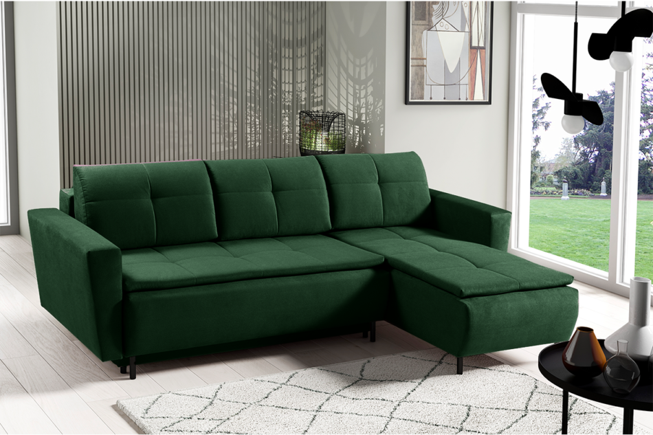 BERGE Narożnik lewy/prawy ciemny zielony - zdjęcie 6