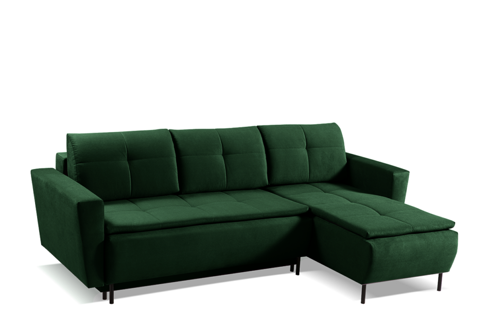 BERGE Narożnik lewy/prawy ciemny zielony - zdjęcie 1