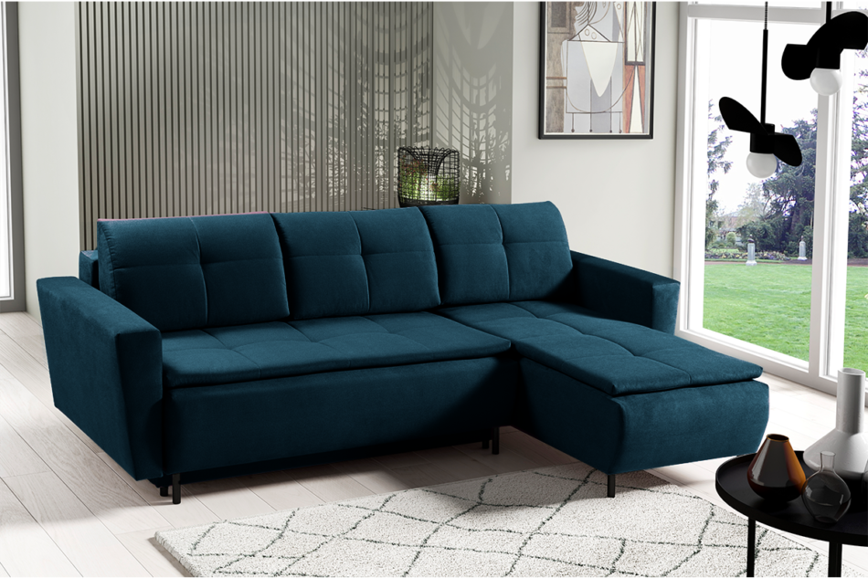 BERGE Narożnik lewy/prawy granatowy - zdjęcie 6