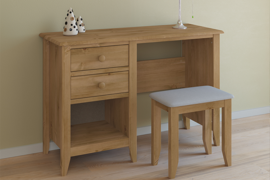 HESTON Stołek dąb naturalny/szary - zdjęcie 3