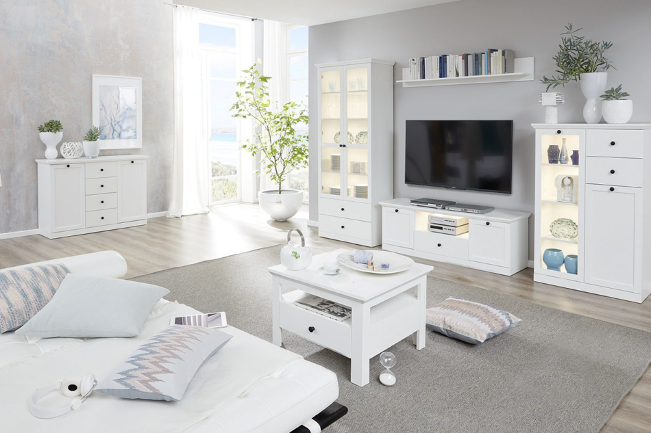 LIANTE Wieszak ścienny biały - zdjęcie 1