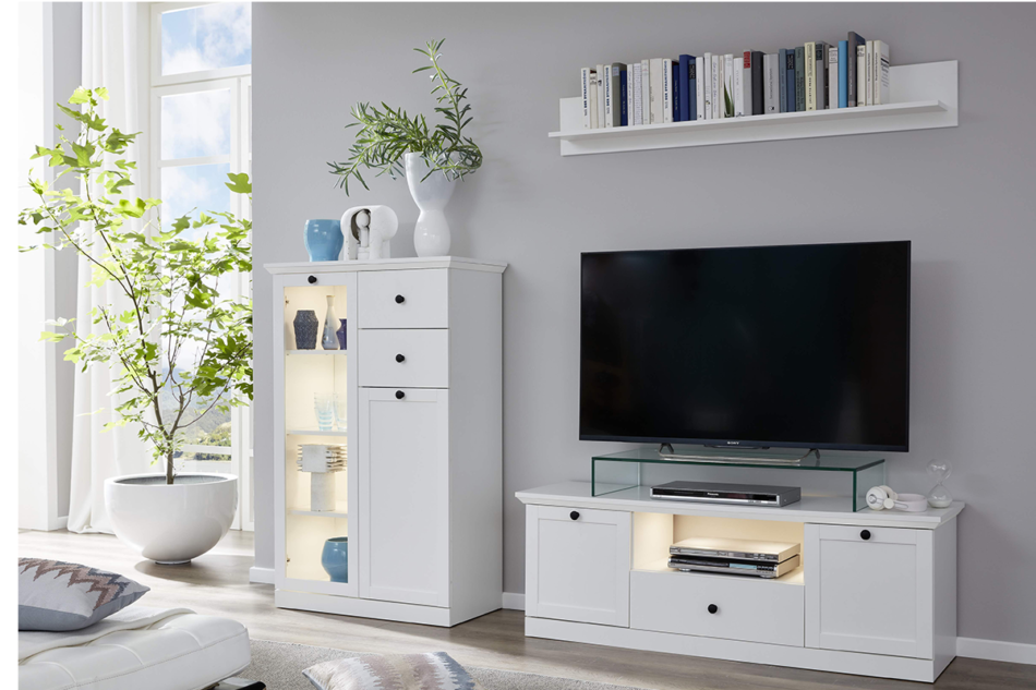 LIANTE Wieszak ścienny biały - zdjęcie 3