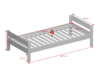 NICE Łóżko ze stelażem biały - zdjęcie 6