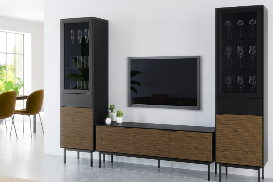 SOMA Komoda czarny/jesion ciemny - zdjęcie 3