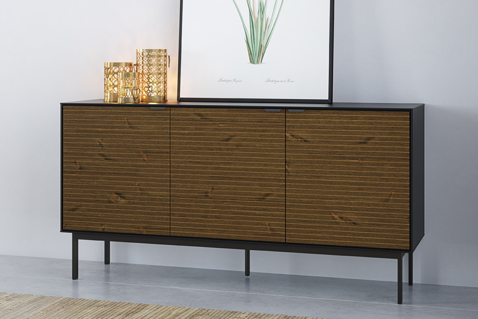 SOMA Komoda czarny/jesion ciemny - zdjęcie 4