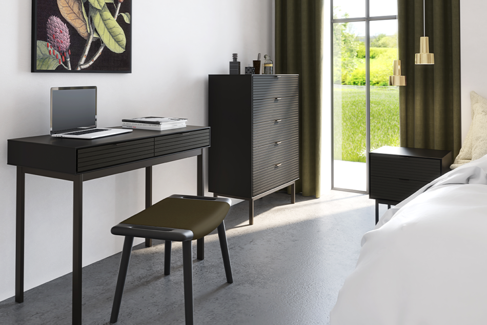 SOMA Stolik nocny czarny - zdjęcie 3