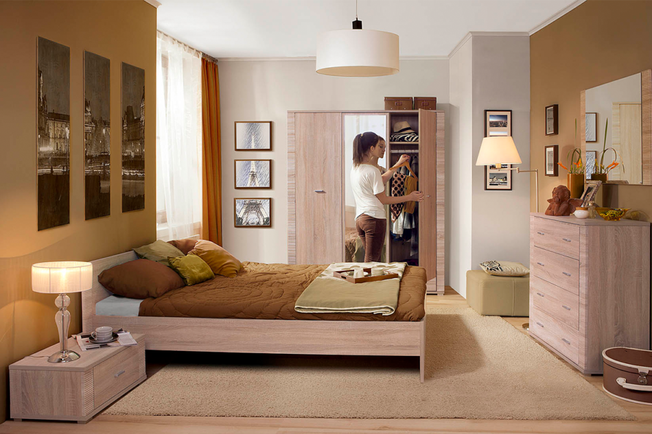 THEMO Duże biurko dąb sonoma dąb sonoma - zdjęcie 2