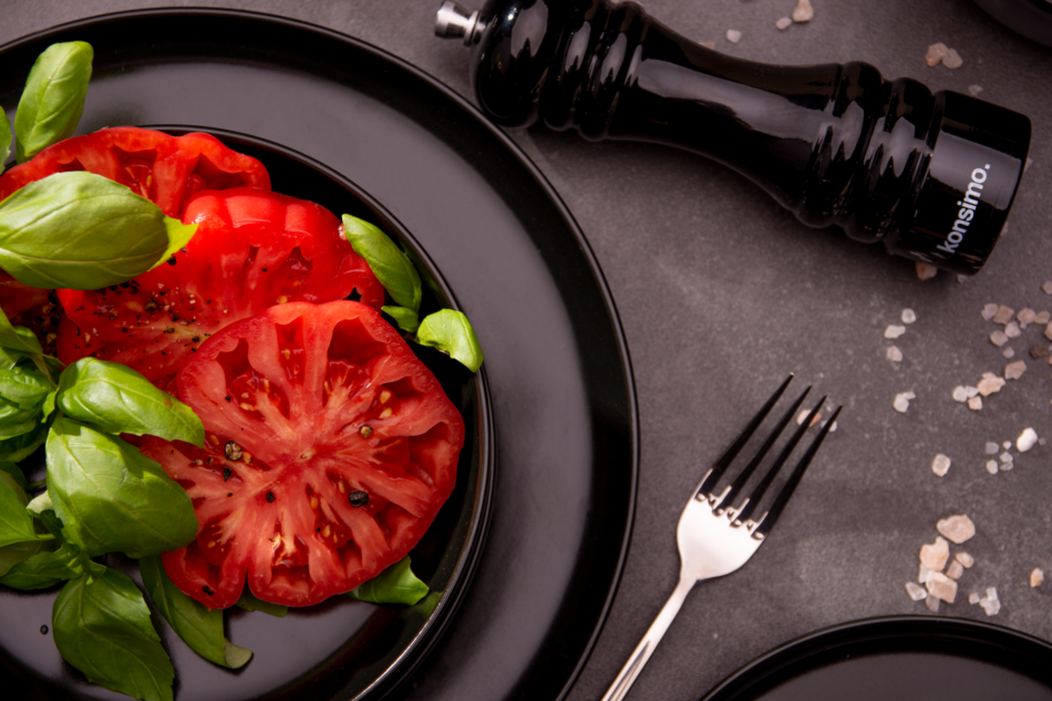 VICTO Talerz deserowy czarny/matowy - zdjęcie 3