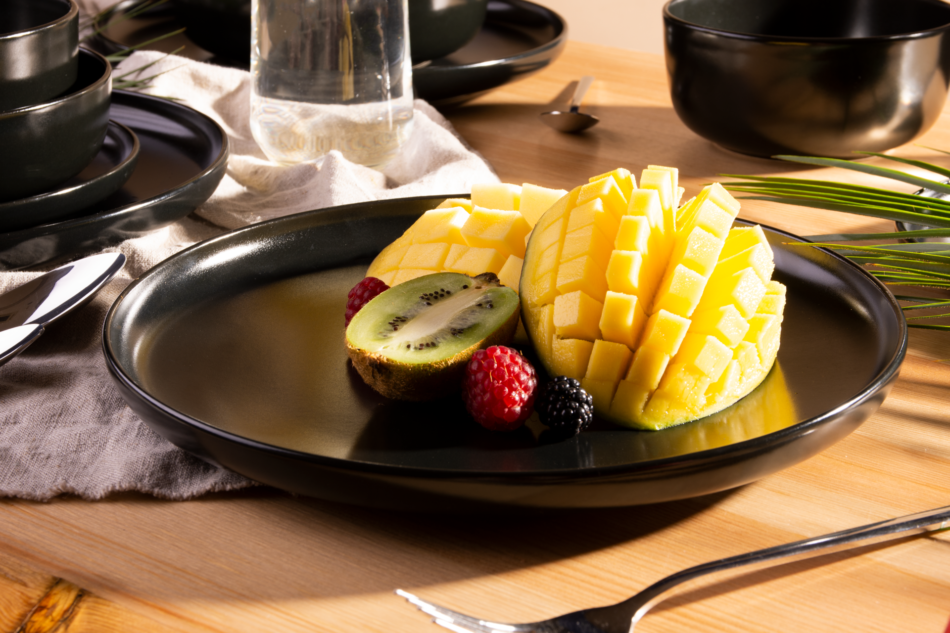 VICTO Talerz deserowy czarny/matowy - zdjęcie 5